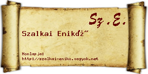 Szalkai Enikő névjegykártya